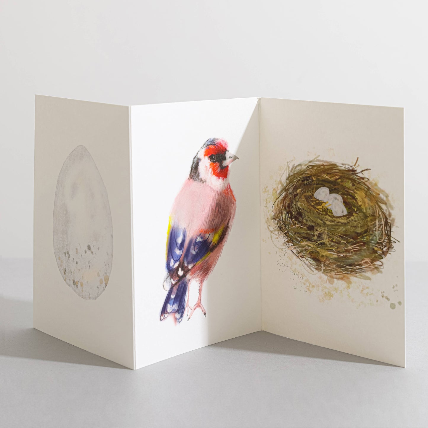 Goldfinch Concertina Card by Sara Sayer