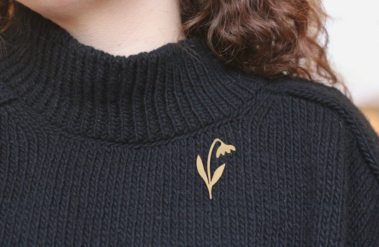 The First Light - Brass Brooch