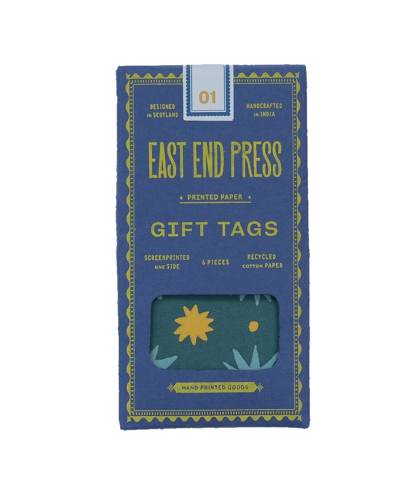 Pack of Six Gift Tags by East End Press (Blue Pack)