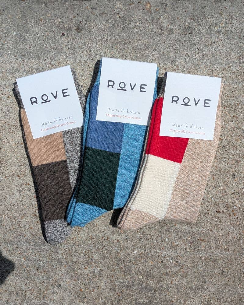 Organic Cotton Socks by Rove (UK 4-7) | Marine