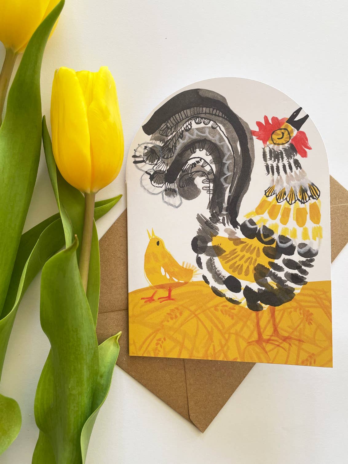 Crowing Crocodile Mantelpiece Card