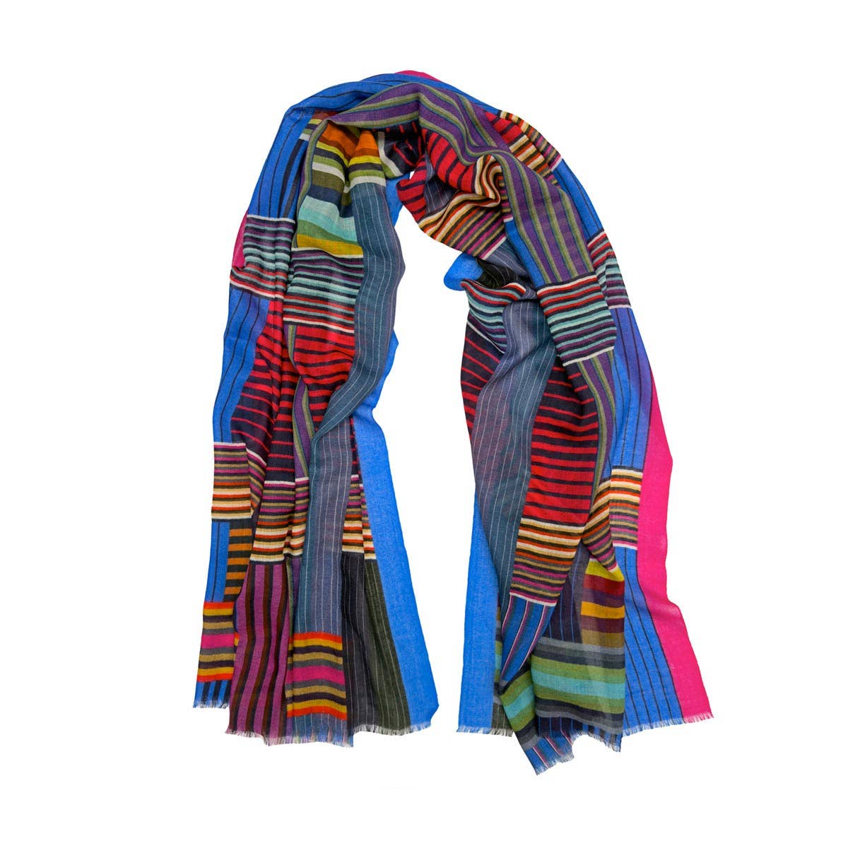 Shuttle Lightweight Fine Wool Scarf by Margo Selby