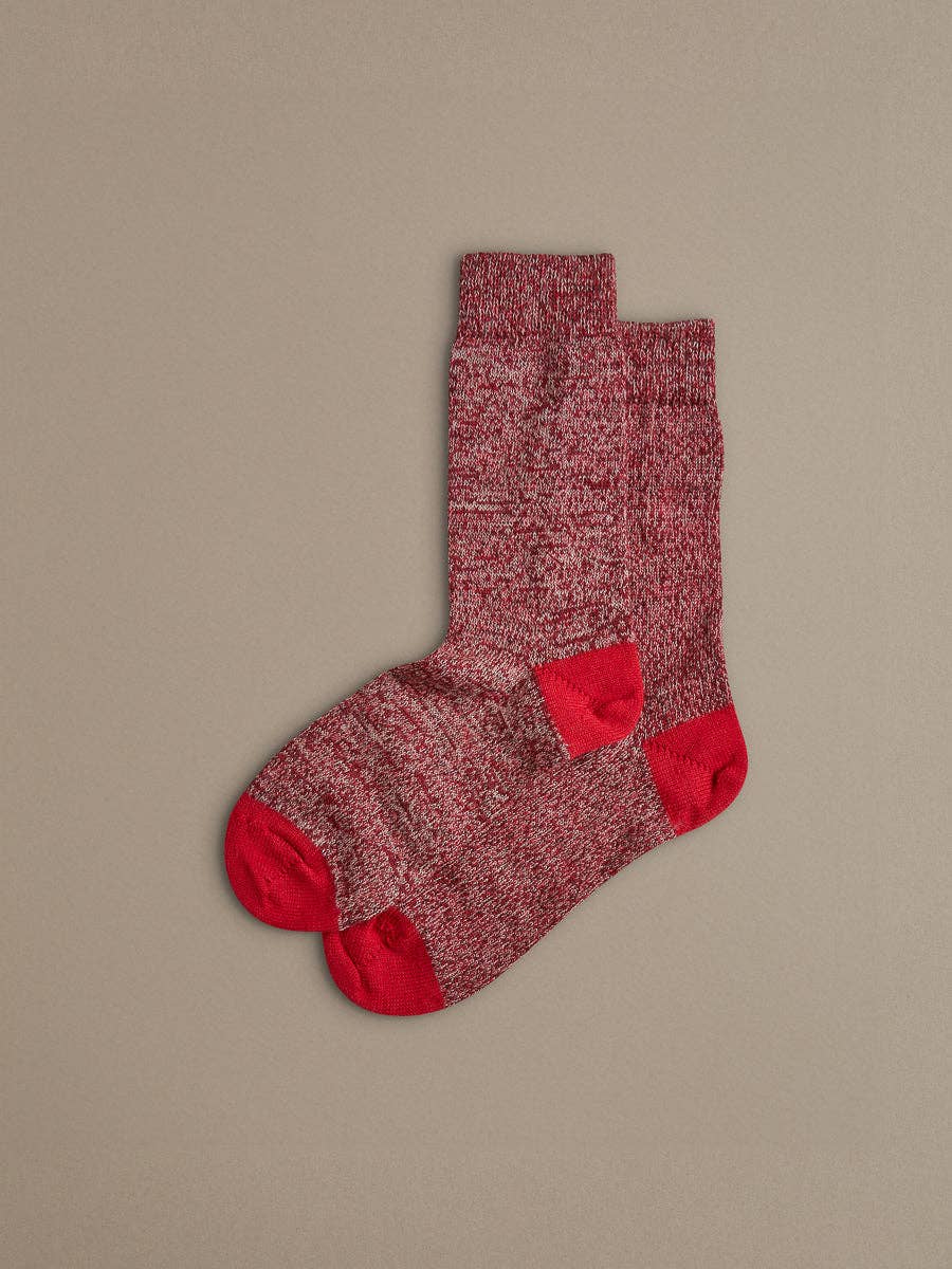 Merino Wool Socks by Rove (UK 4-7) | Poppy Red