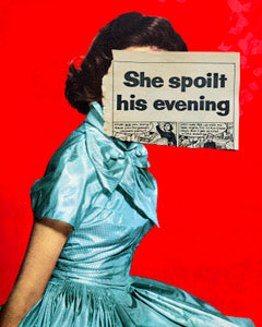 She Spoilt His Evening (2025) (Framed) by Michelle Thompson