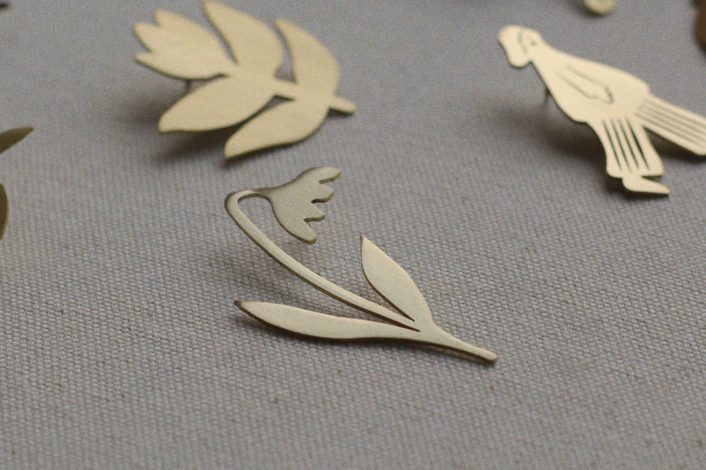 The First Light - Brass Brooch