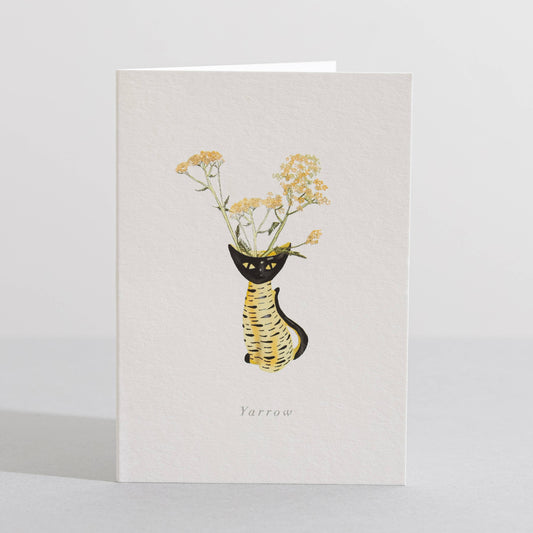 Yarrow Botanical Floral Mini Card