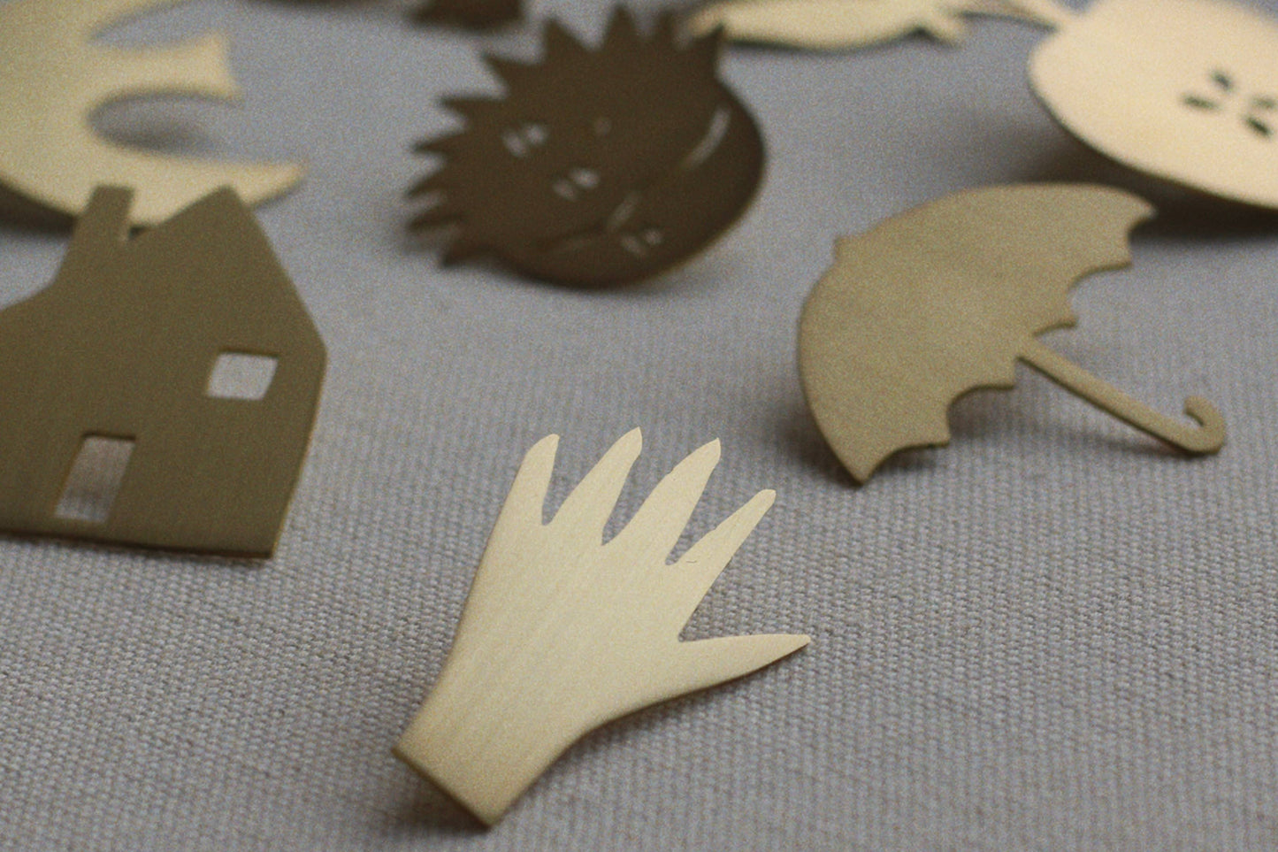 The Maker - Brass Brooch