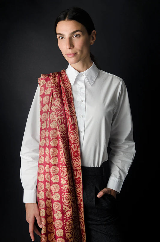 ‘Arts and Crafts’ silk and pure wool shawl by Rory Hutton

