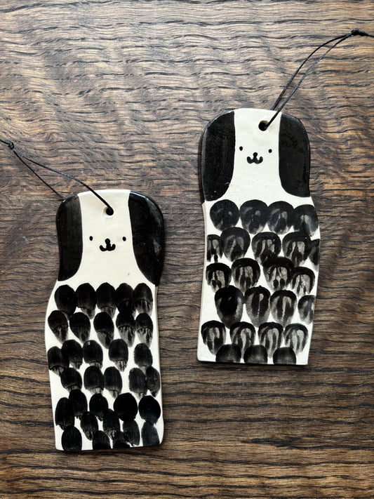 Dog Ornament by Alex Sickling
