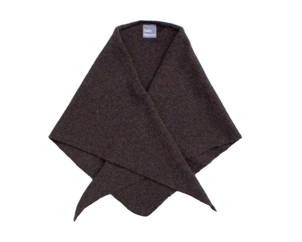 Lambswool Triangle Neck Scarf by Sally Nencini