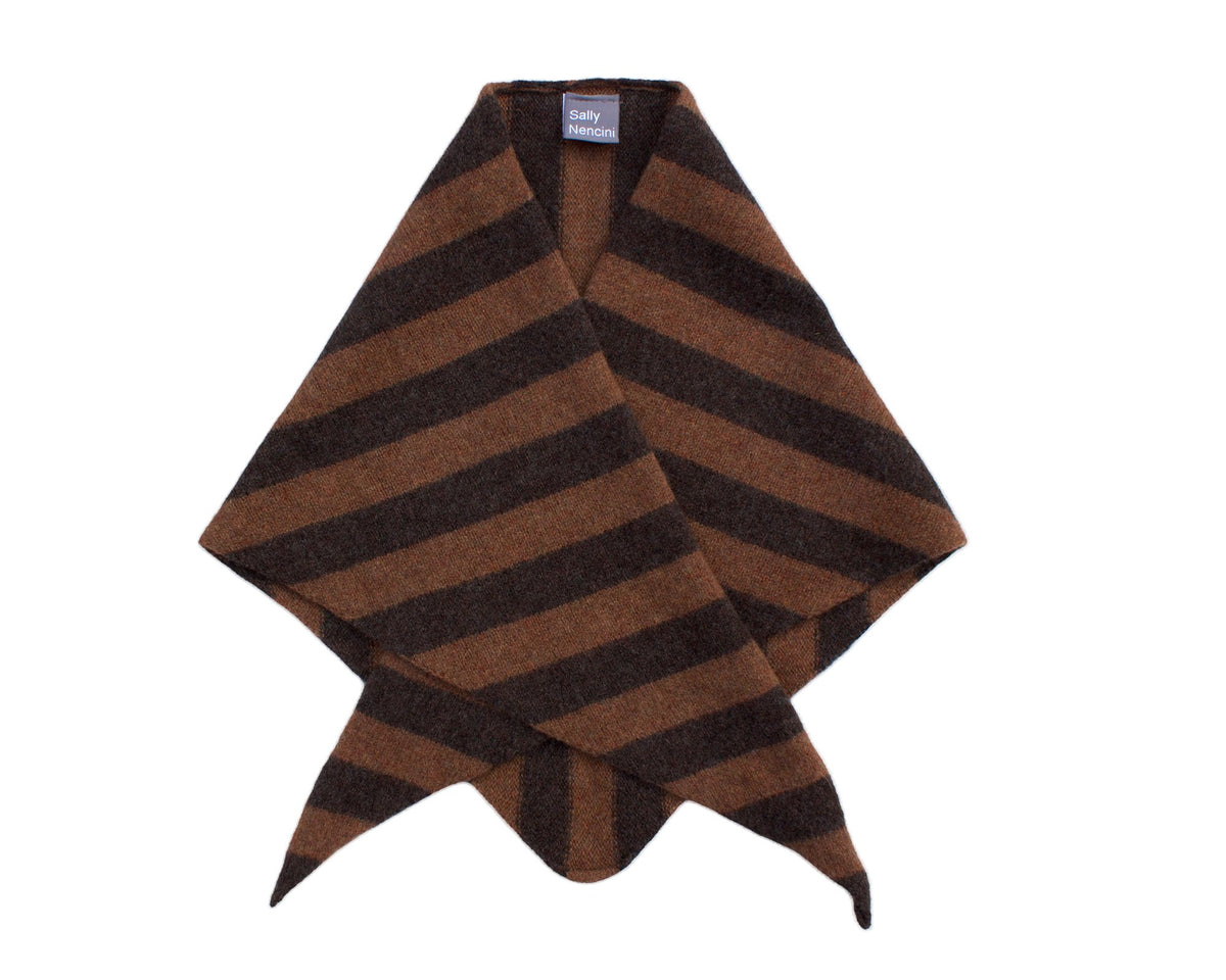 Lambswool Triangle Neck Scarf by Sally Nencini