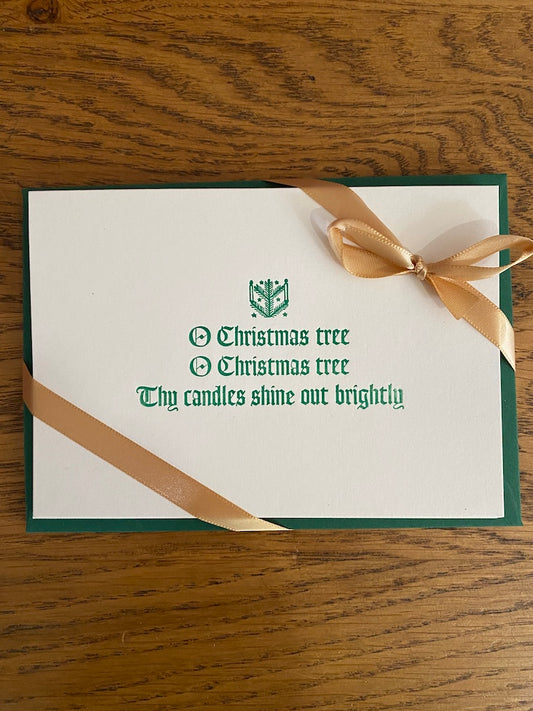 O Christmas Tree!  Christmas Card pack by Frauhaus Printing