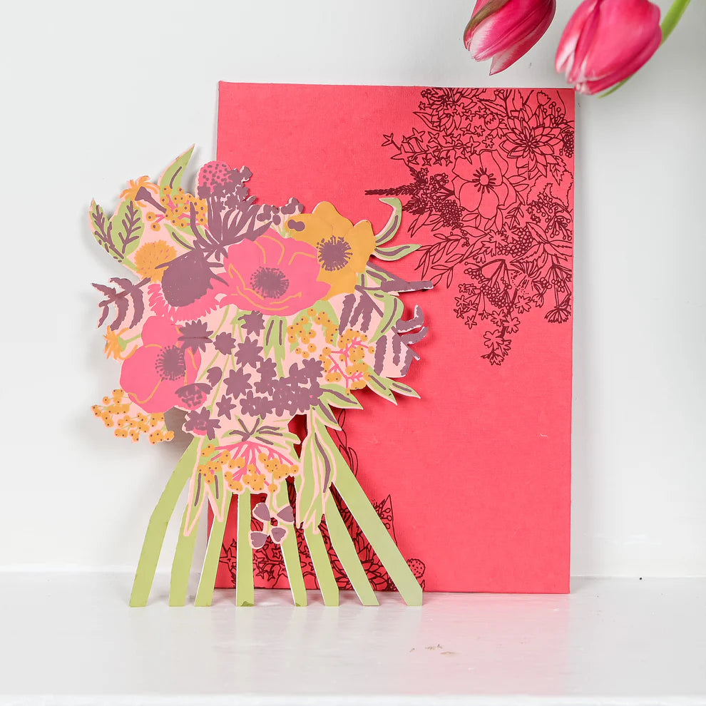 Peony Bouquet Card