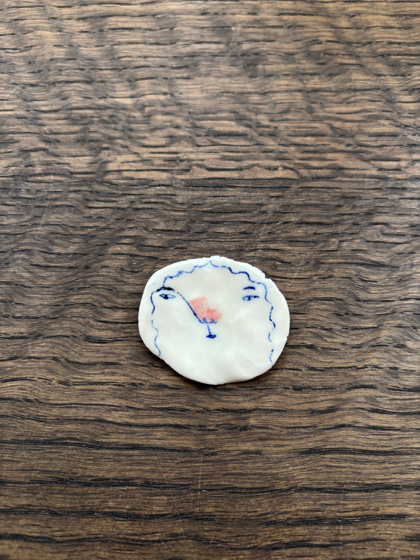 Hand-made Porcelain Brooches by Becca Brown