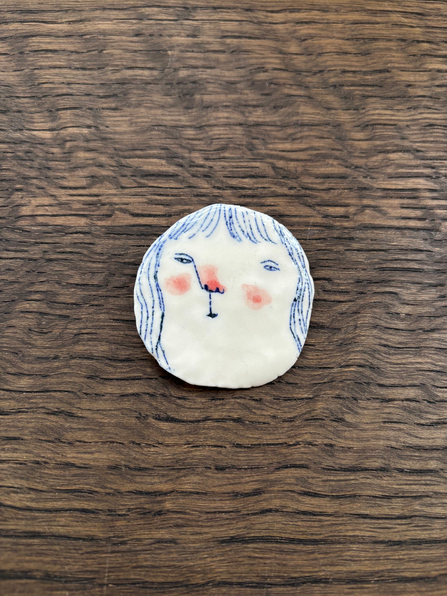Hand-made Porcelain Brooches by Becca Brown