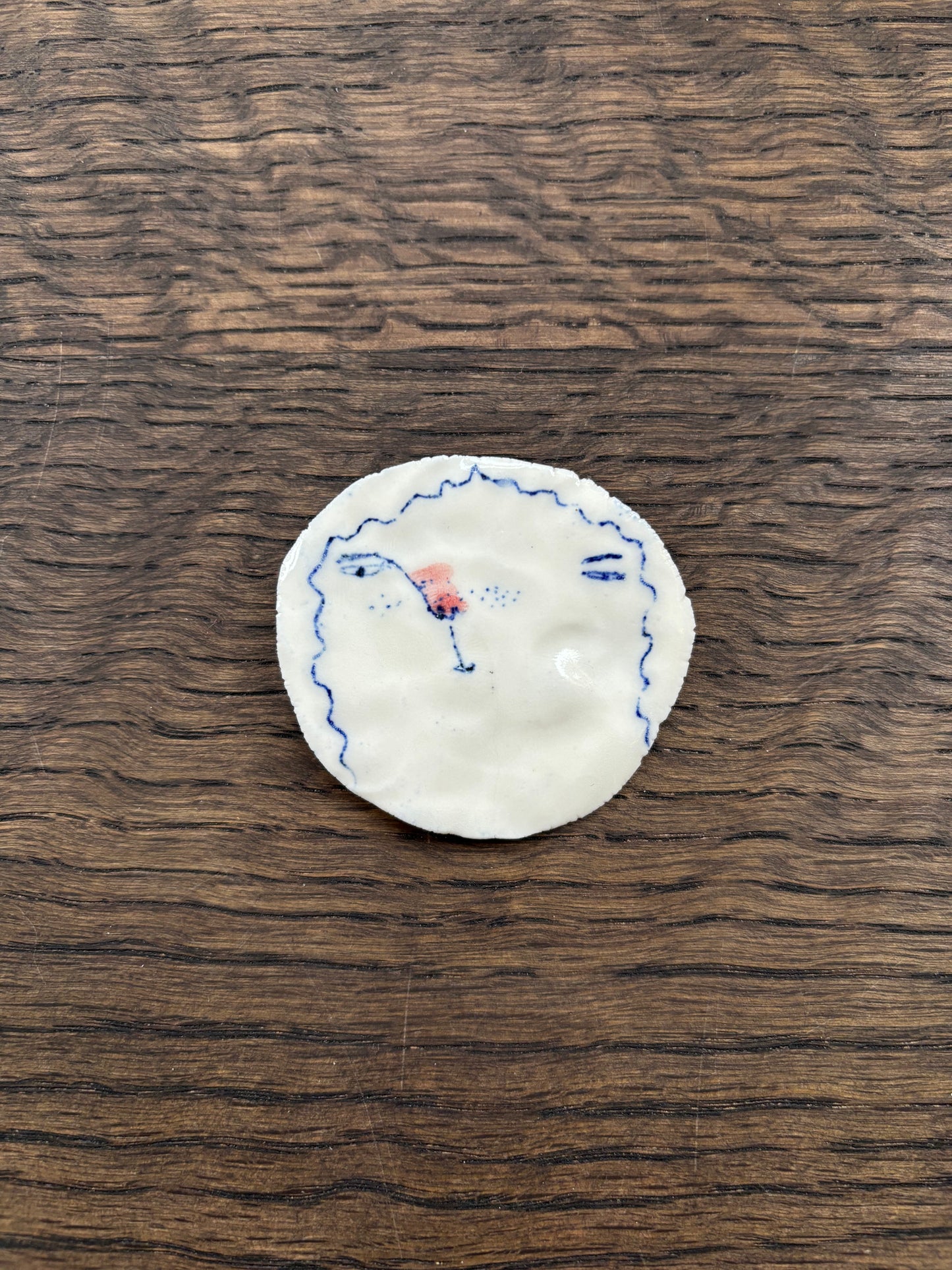 Hand-made Porcelain Brooches by Becca Brown