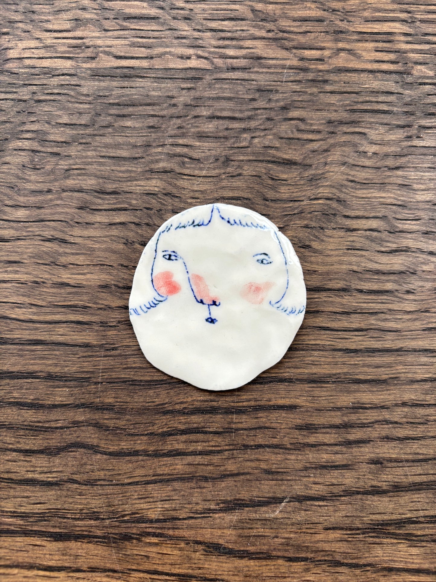 Hand-made Porcelain Brooches by Becca Brown