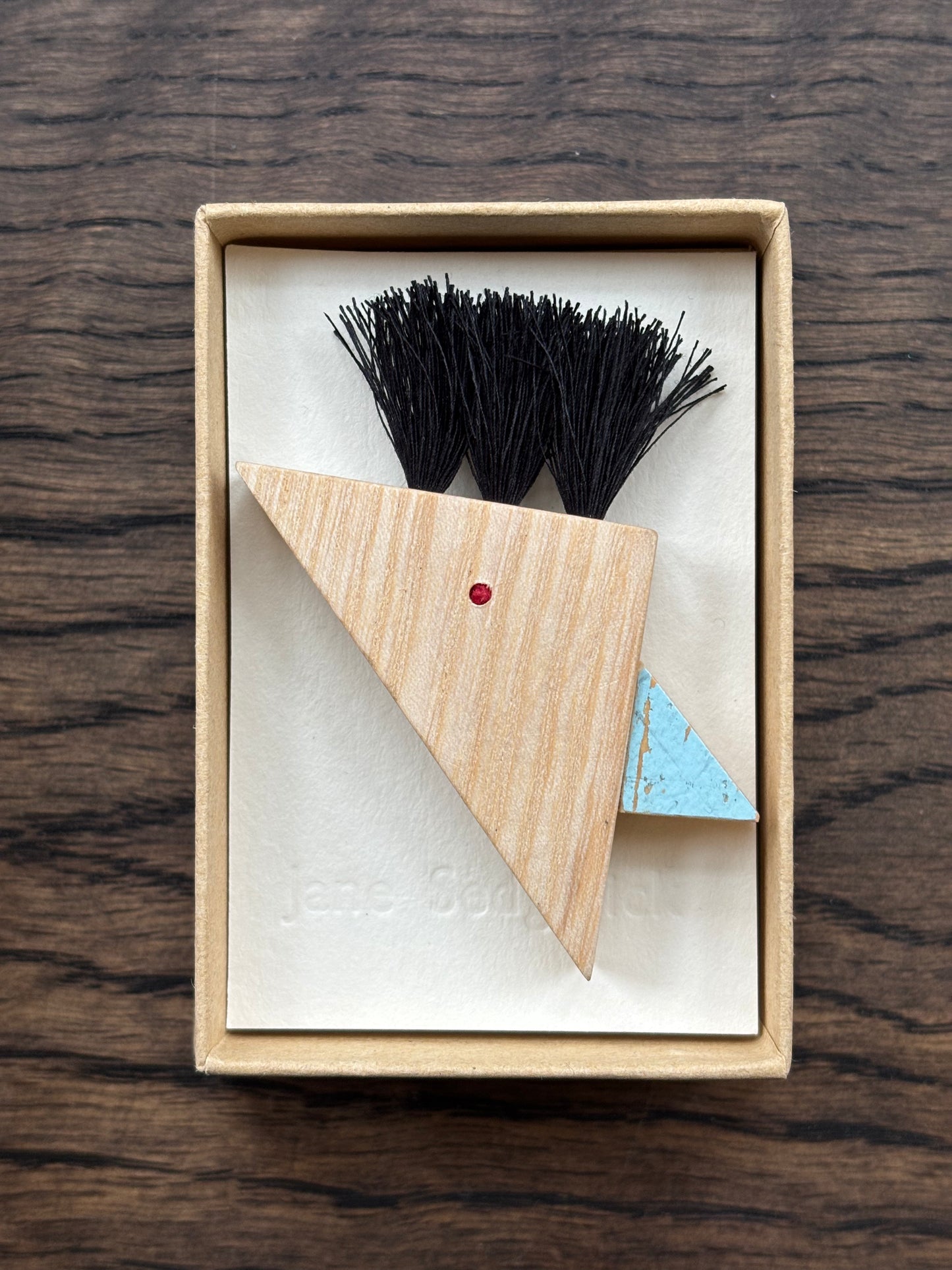 Crested Bird Pin Brooches by Jane Sedgwick