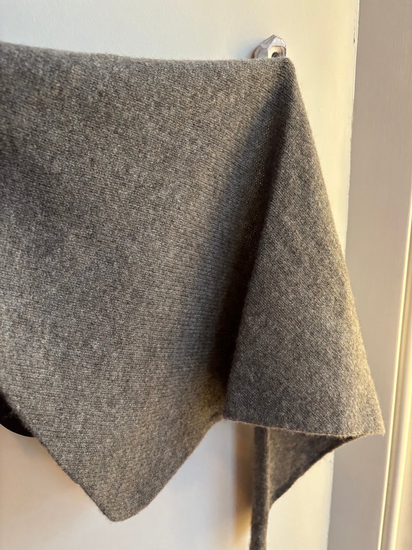 Lambswool Triangle Neck Scarf by Sally Nencini