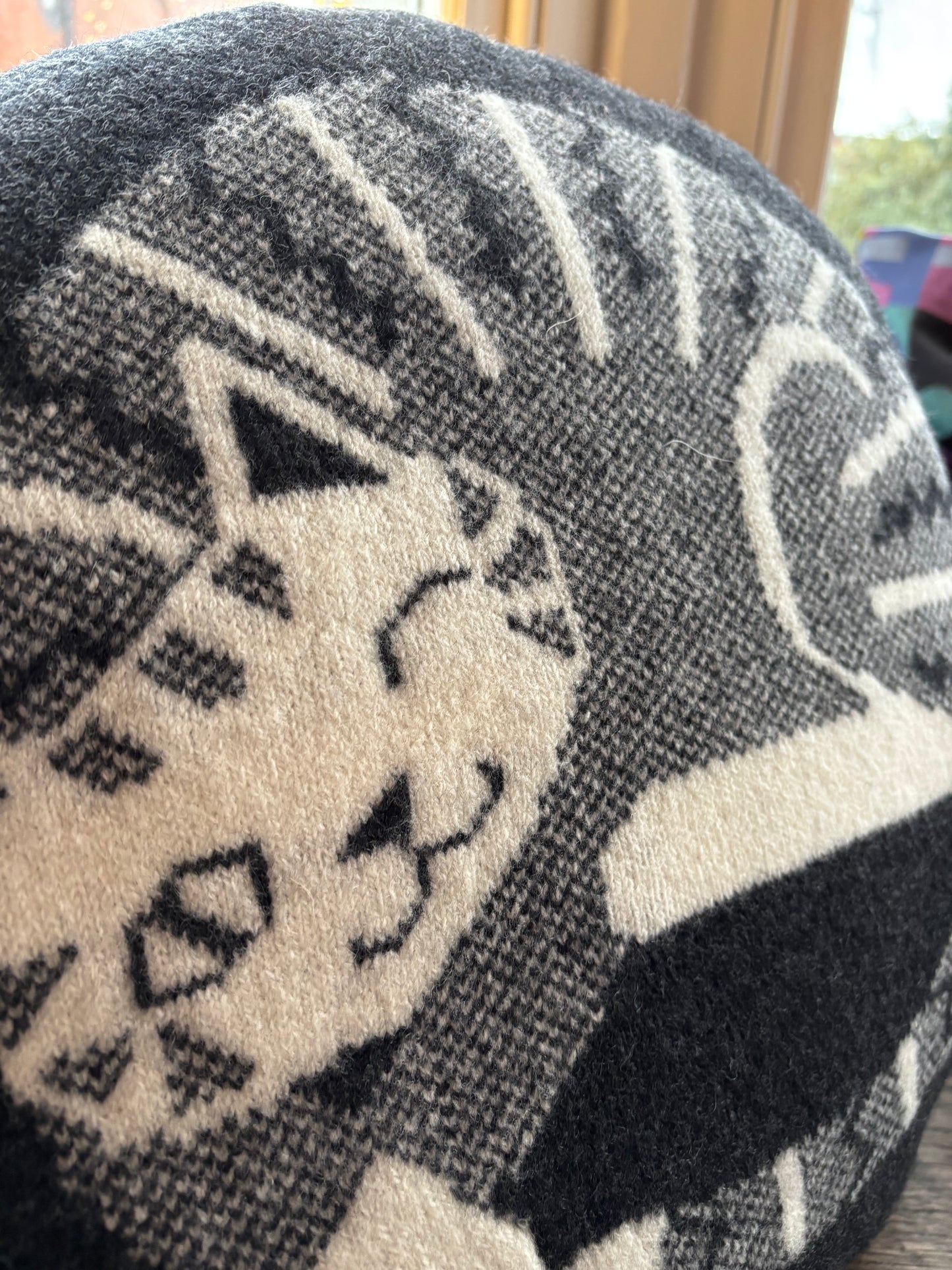 Cat and Mouse Cushion by Sally Nencini