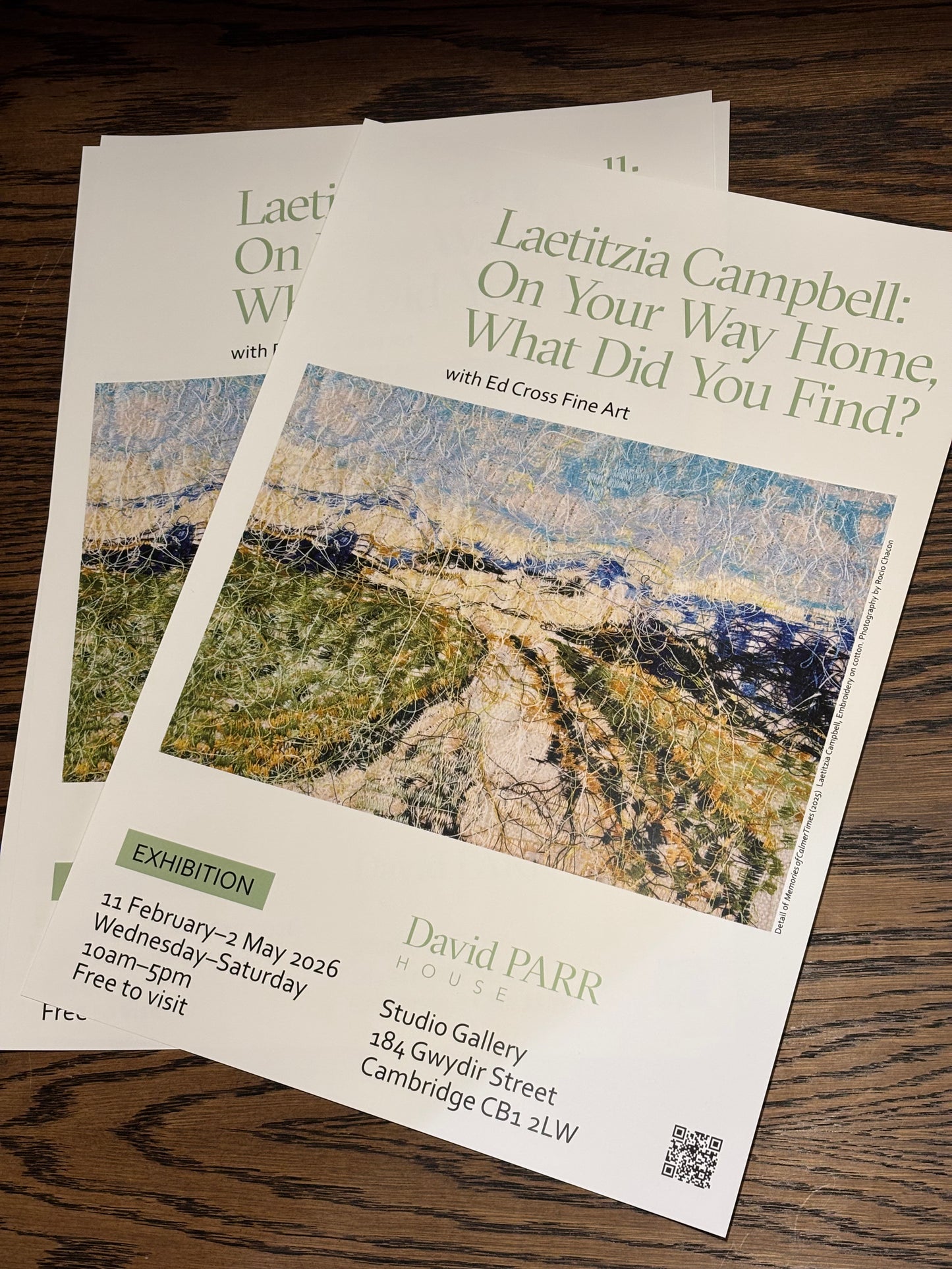 Laetitzia Campbell Exhibition Poster