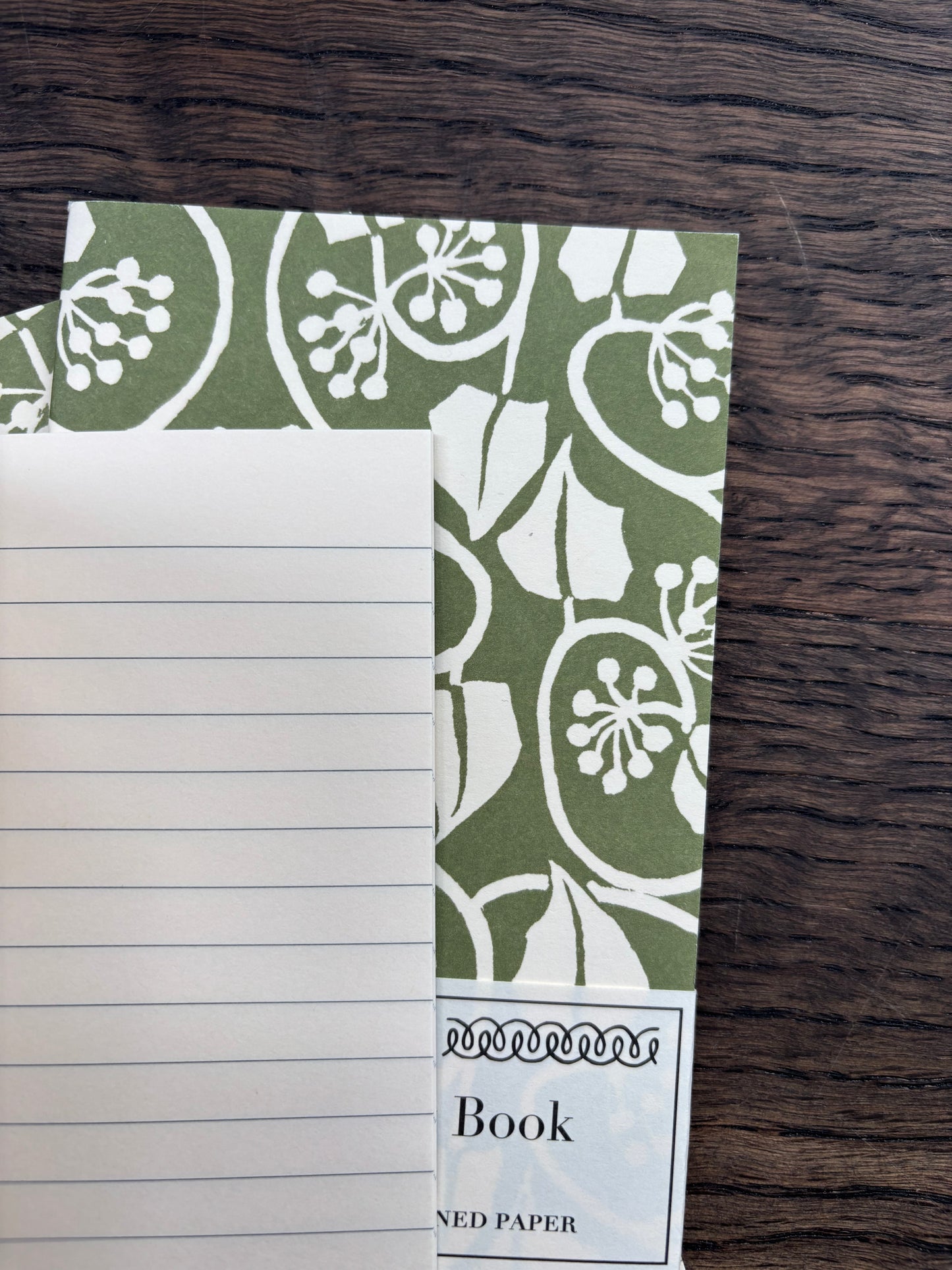 Very Slim List Book by Cambridge Imprint (Ivy Sage Green)