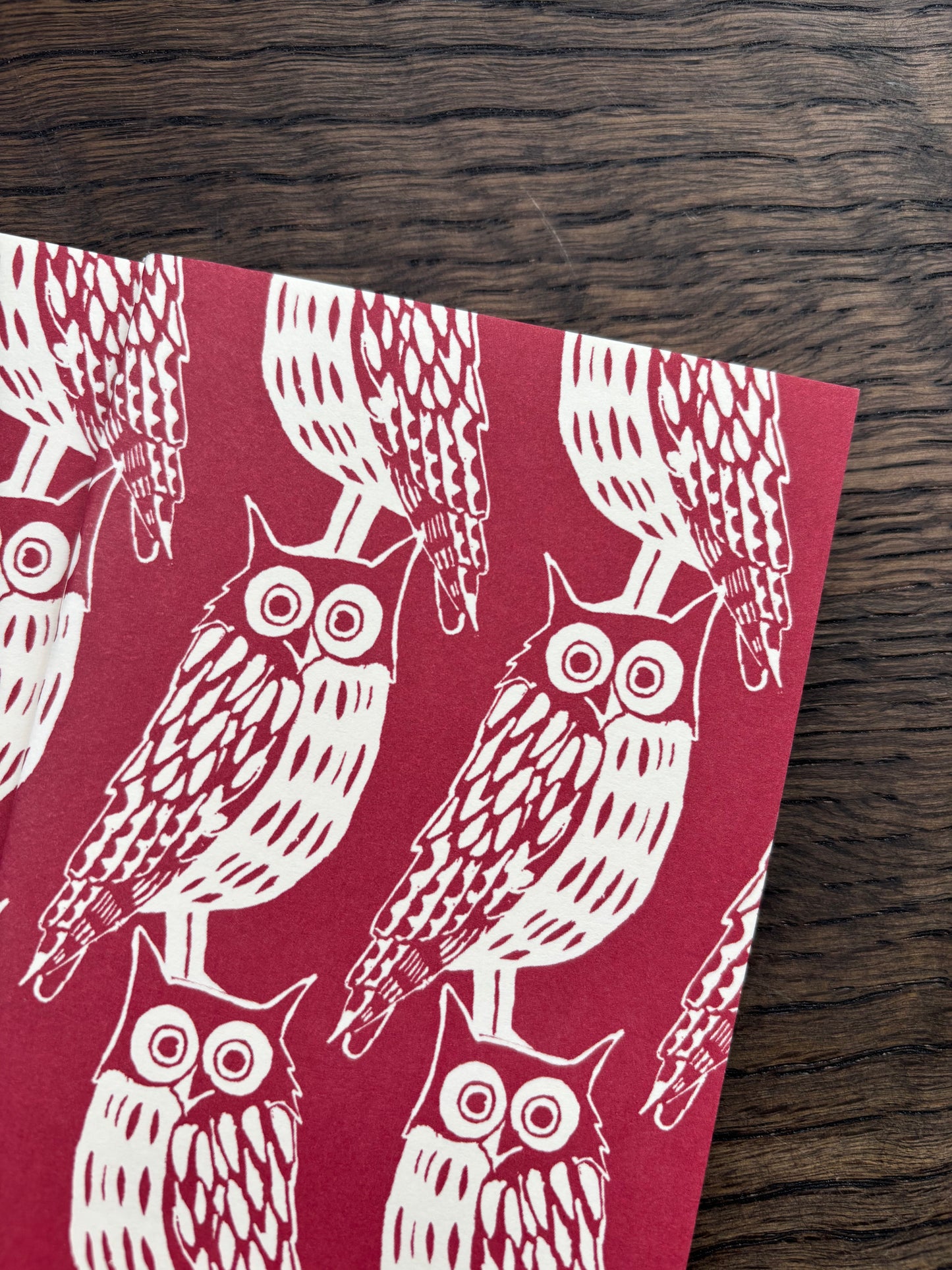 Very Slim List Book by Cambridge Imprint (Owls)