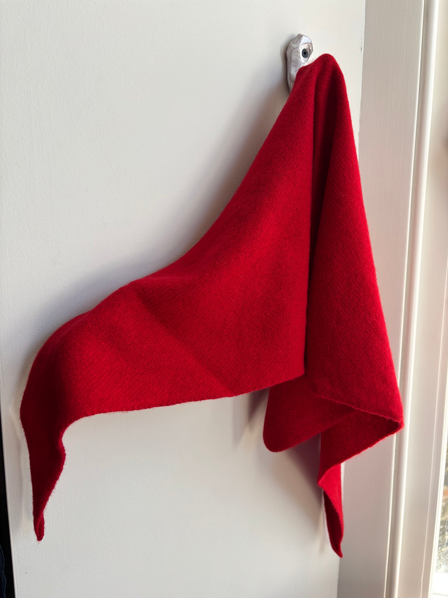 Lambswool Triangle Neck Scarf by Sally Nencini