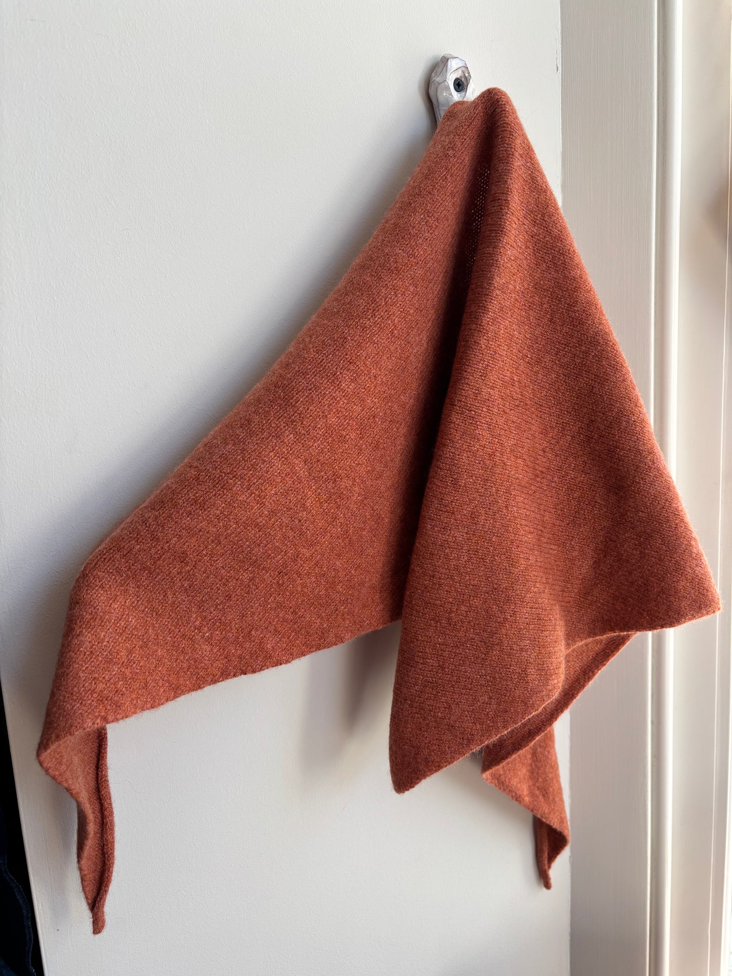 Lambswool Triangle Neck Scarf by Sally Nencini