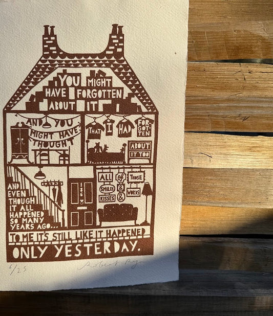 Only Yesterday Edition Screenprint by Rob Ryan