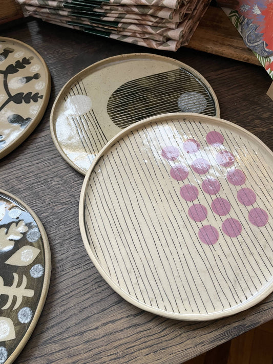 Medium Ceramic Plate by Zoe Hardinge