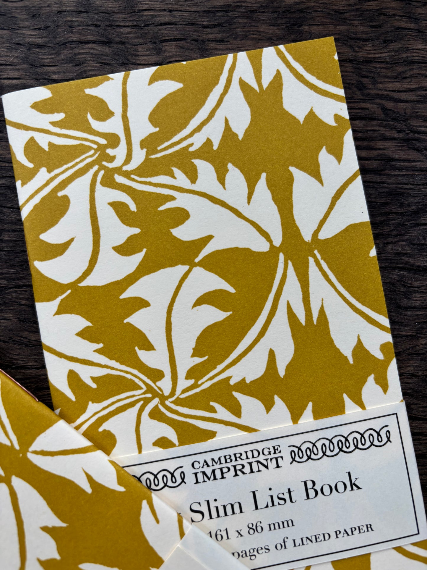 Very Slim List Book by Cambridge Imprint (Dandelion Turmeric)