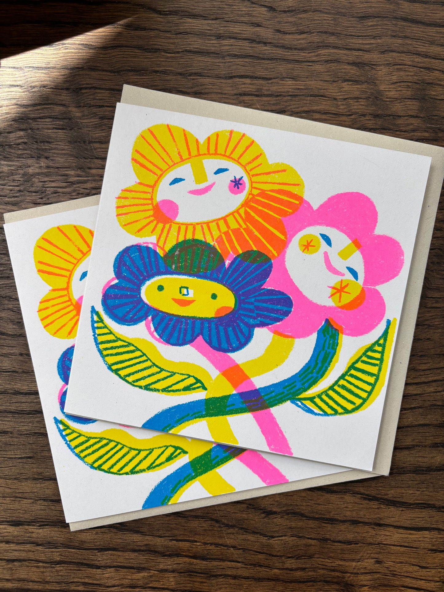 Day Glow Friends Karte von Lisa Stubbs