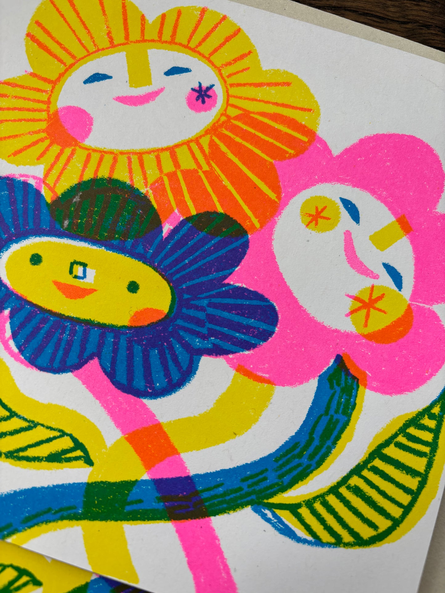 Day Glow Friends Karte von Lisa Stubbs