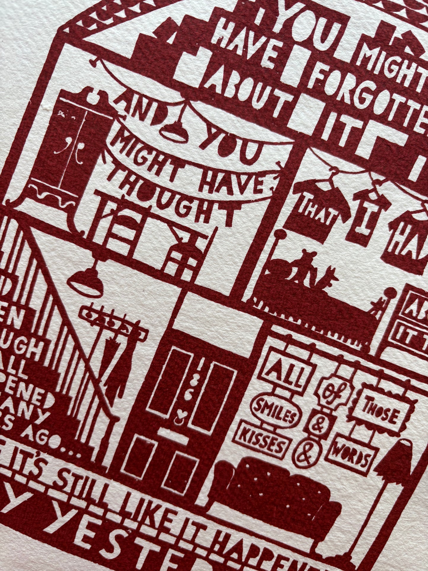 Only Yesterday Edition Screenprint by Rob Ryan