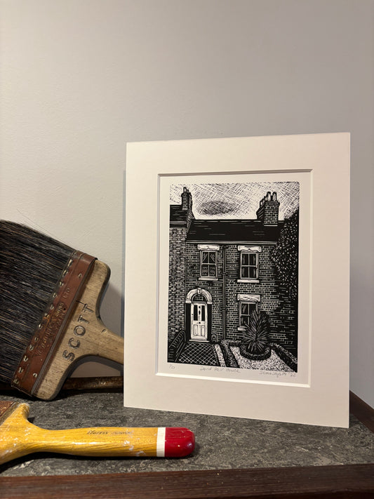 186 Gwydir Street Edition Linocut Print by Sarah Vigliotti