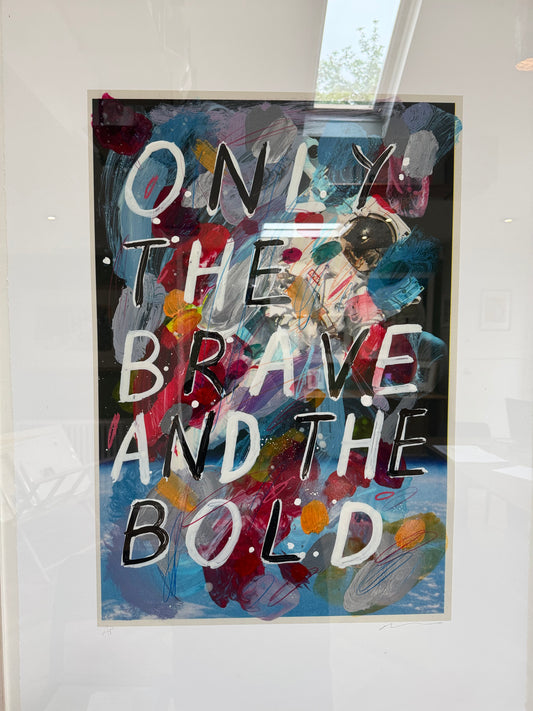 Only The Brave and The Bold (Spaceman)(Framed)