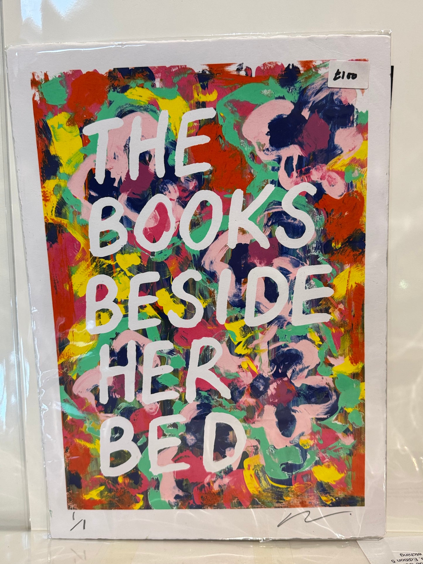 The Books Beside Her Bed (Unframed)