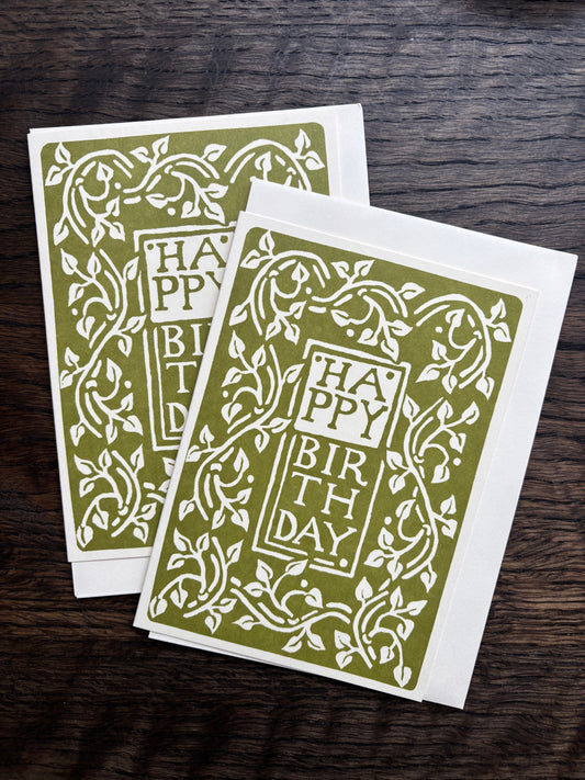 Happy Birthday Arts & Crafts Card by Cambridge Imprint