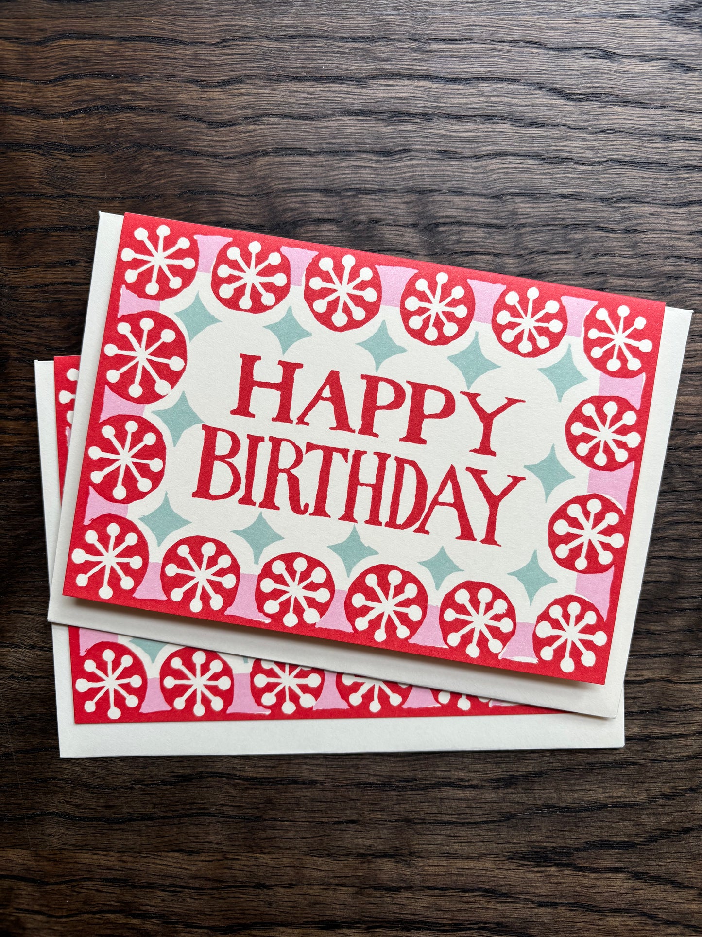 Happy Birthday Card by Cambridge Imprint (Red)