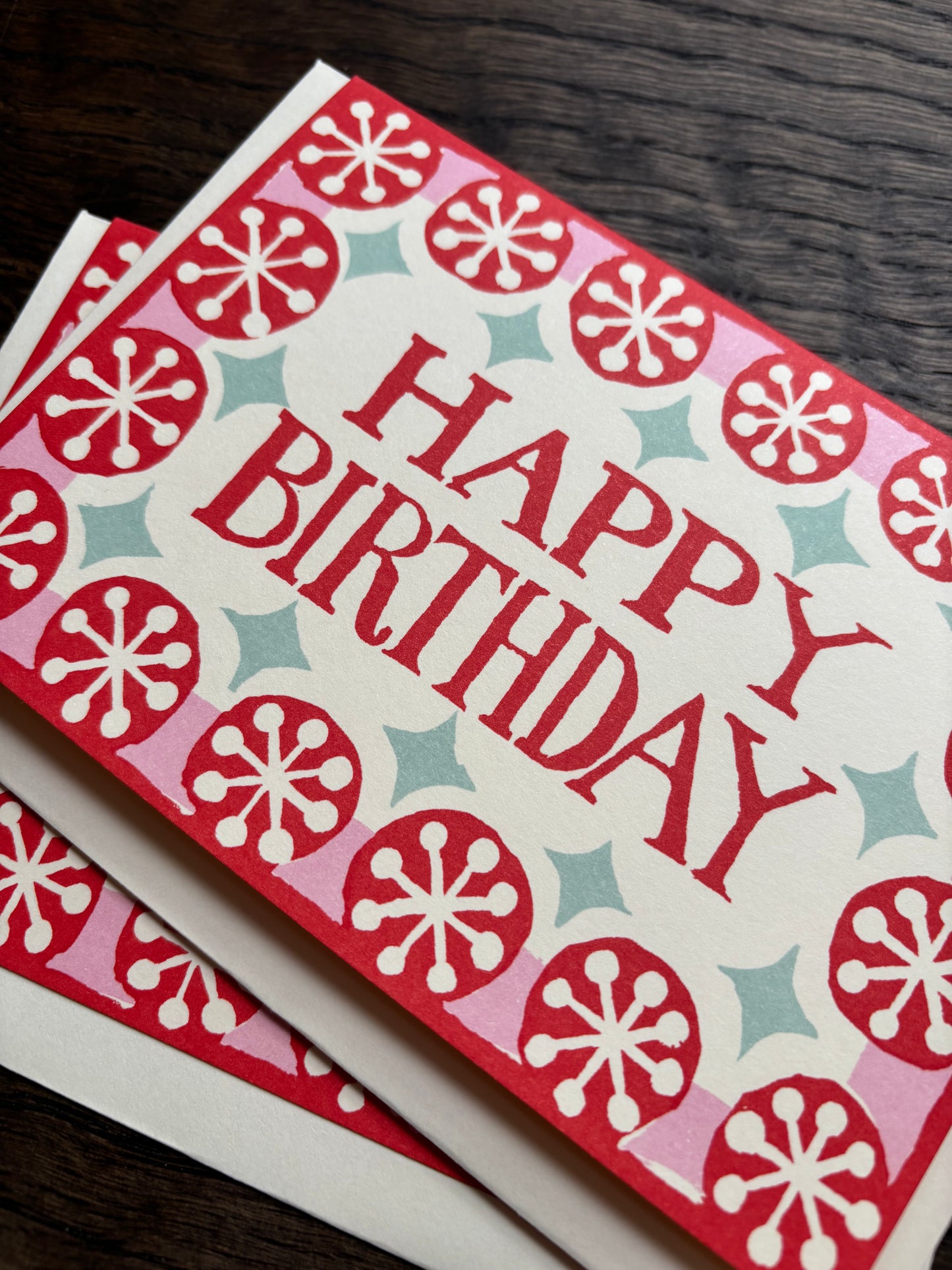 Happy Birthday Card by Cambridge Imprint (Red)