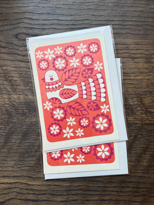Pink Dove Card by Karoline Rerrie