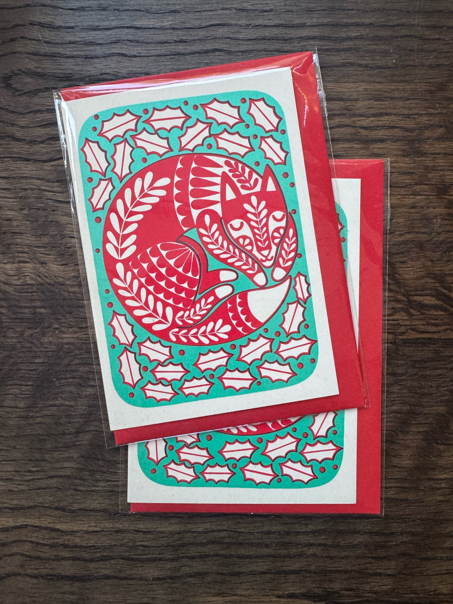 Winter Fox Card by Karoline Rerrie