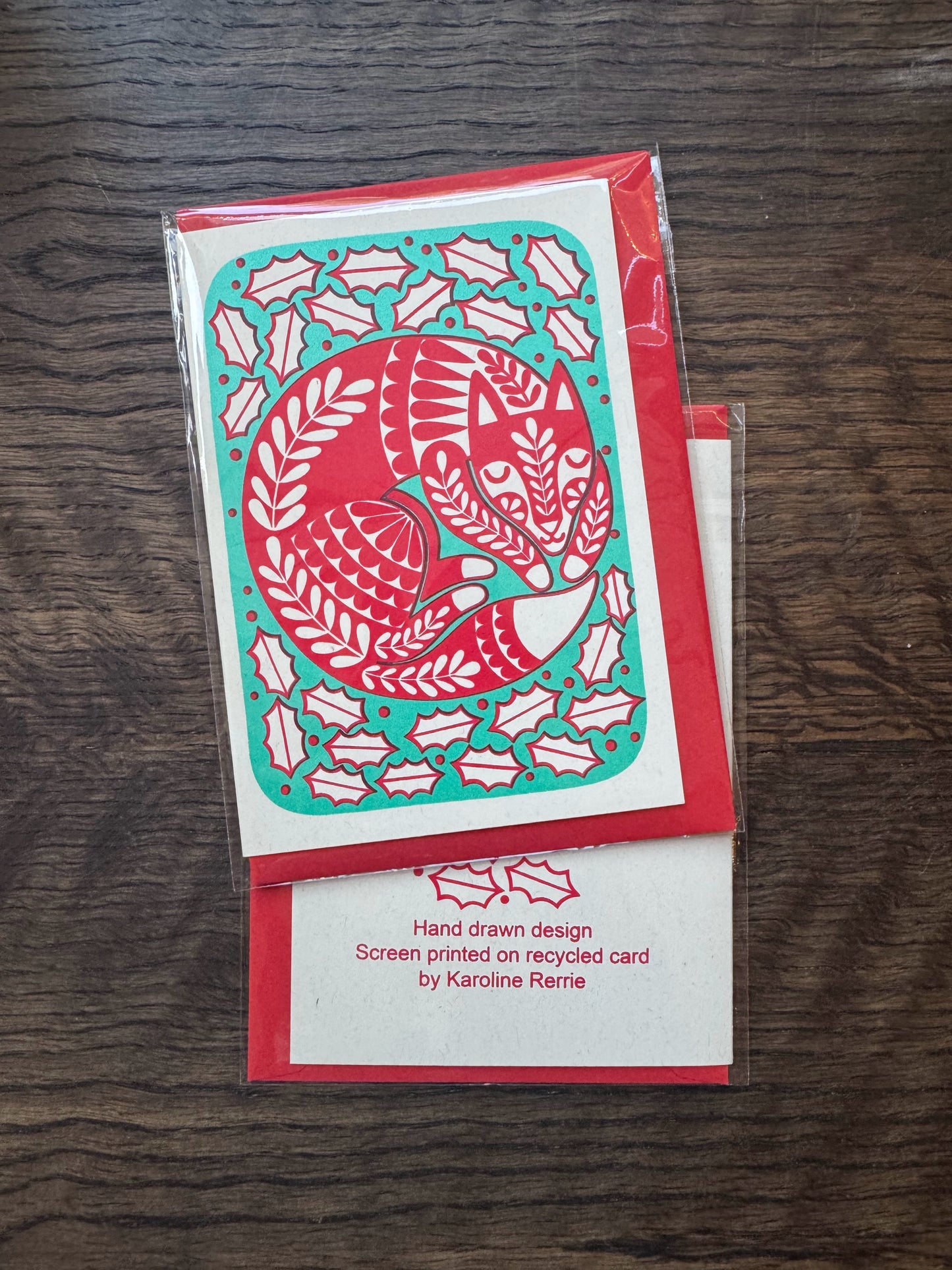 Winter Fox Card by Karoline Rerrie