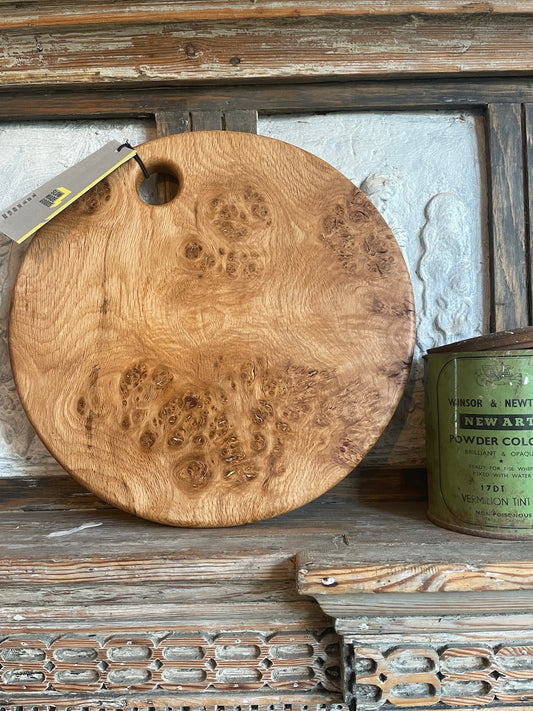 Burr Oak Chopping Board by Slow Made Goods