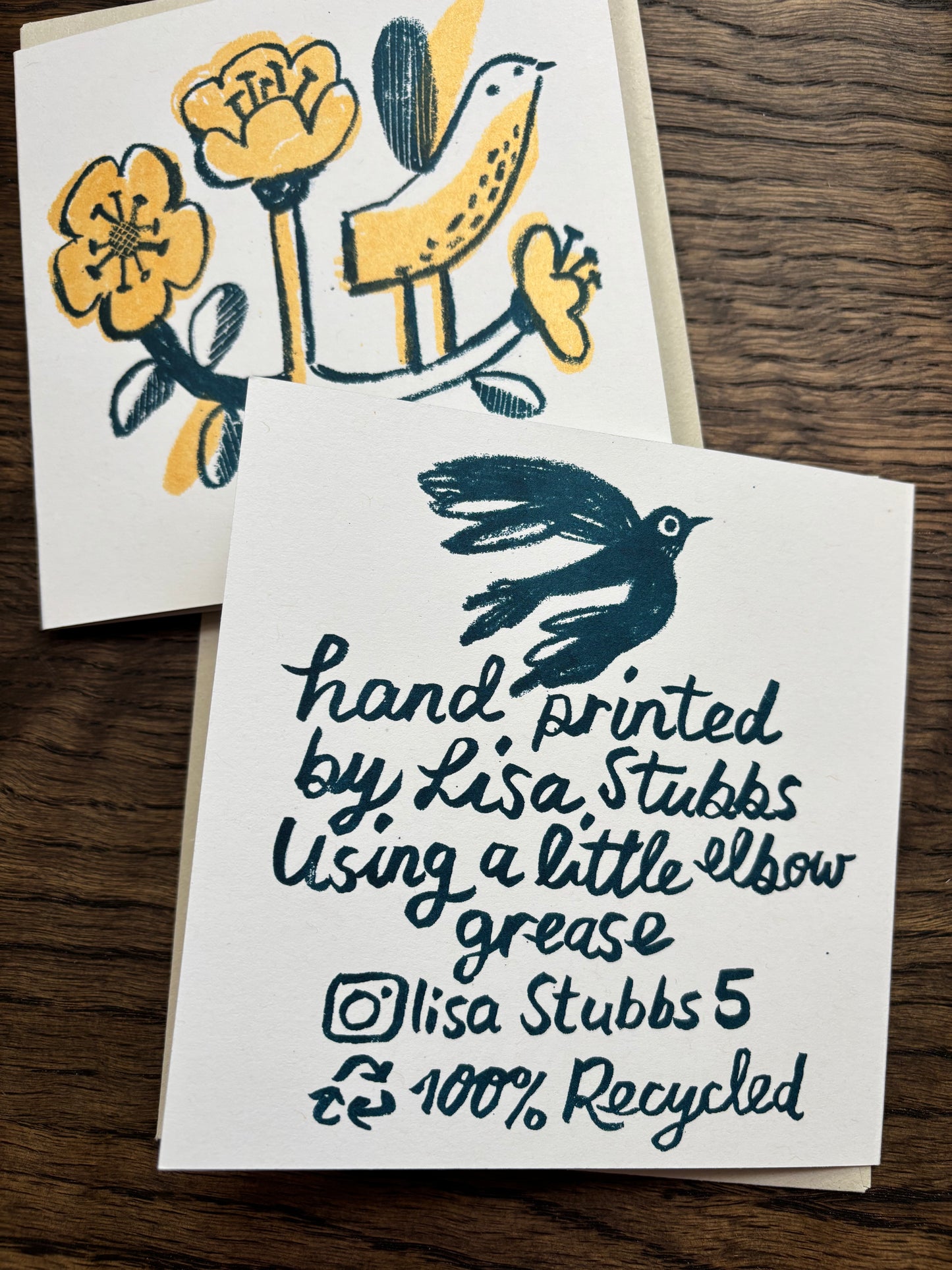 Little Bird on Flower by Lisa Stubbs