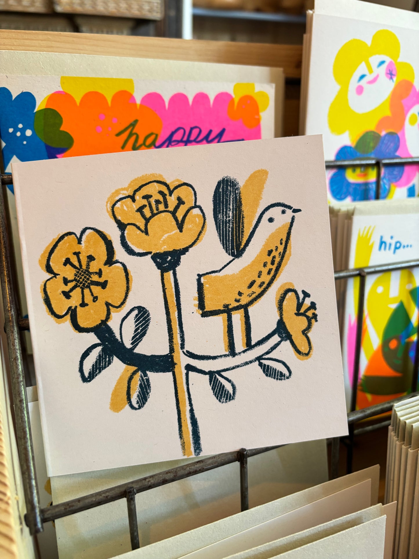 Little Bird on Flower by Lisa Stubbs