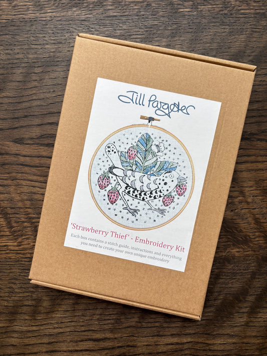 Jill Pargeter Strawberry Thief Embroidery Kit