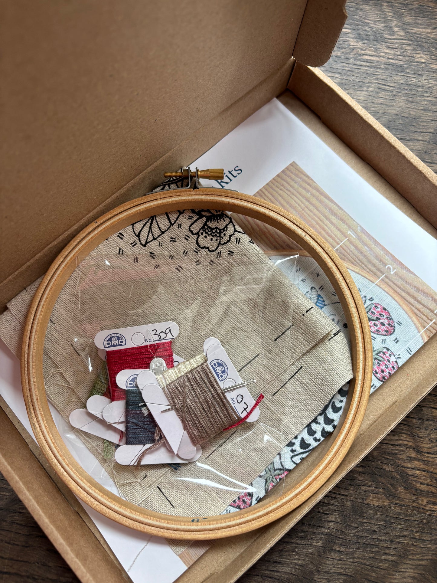 Jill Pargeter Strawberry Thief Embroidery Kit