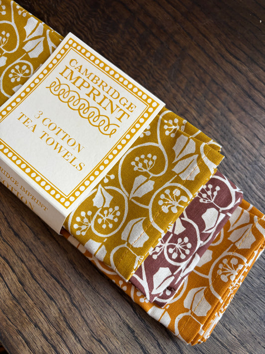 Cambridge Imprint Ivy Tea Towels (Set of 3)
